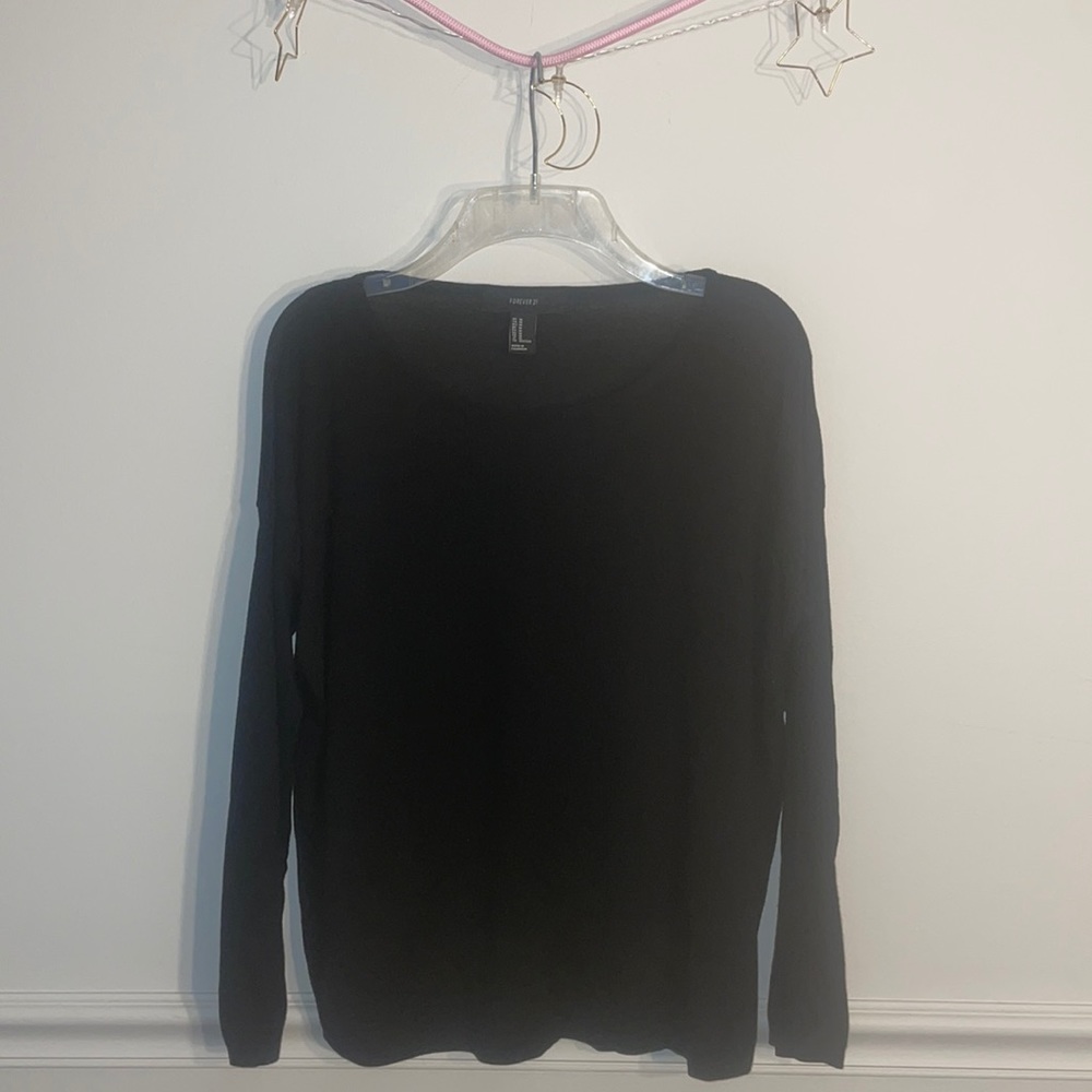 Black long sleeve sweater